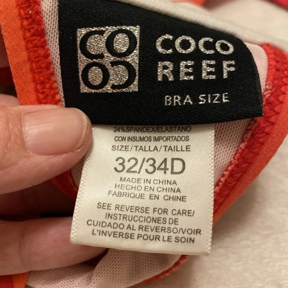 Coco Reef Coral and Black Bikini